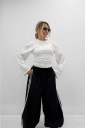 pantalone con elastico in vita e polsino marte